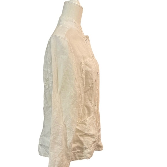 NWT TALBOTS Irish Linen White Jacket - Picture 4 of 9